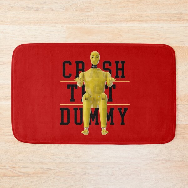 Item preview, Crash Test Dummy Yellow Crash Test Man Facing Forward With Yellow Text As Background designed and sold by activlifewear.