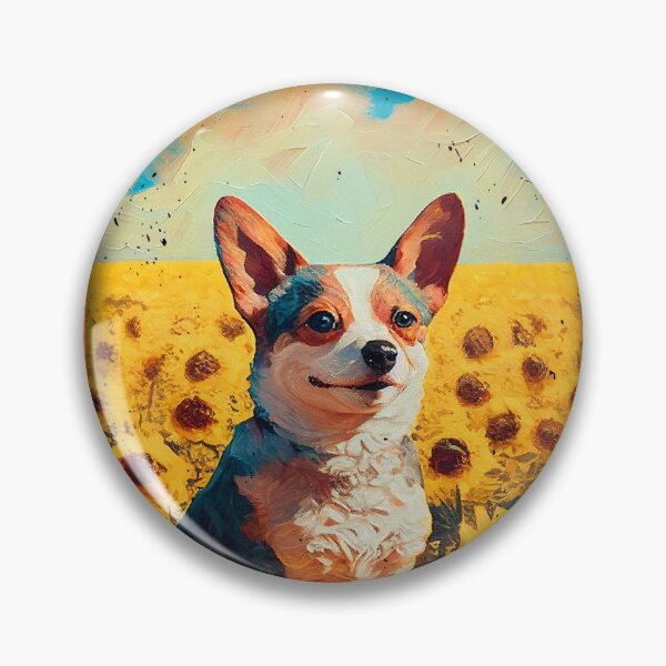 Artikelvorschau, French Bullhuahua Sunflower Painting Adorable Dog entworfen und verkauft von rafaeltto.