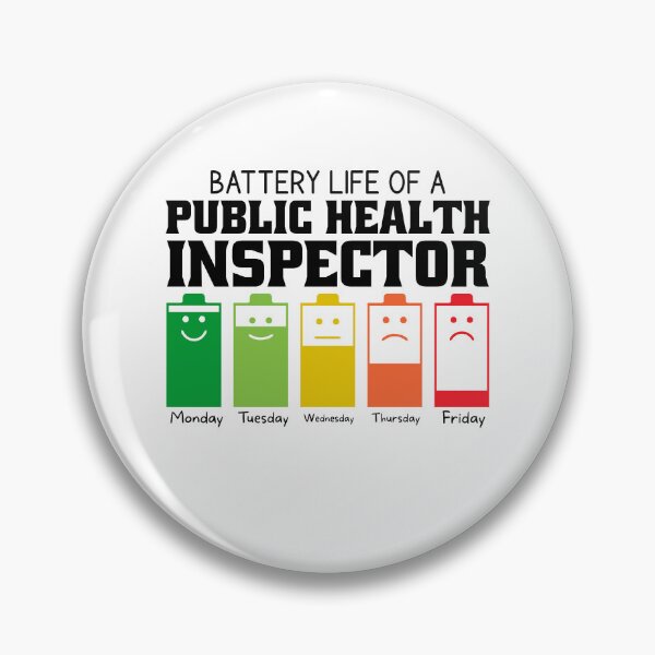 Item preview, Battery Life Of A Public Health Inspector designed and sold by wittyshop.