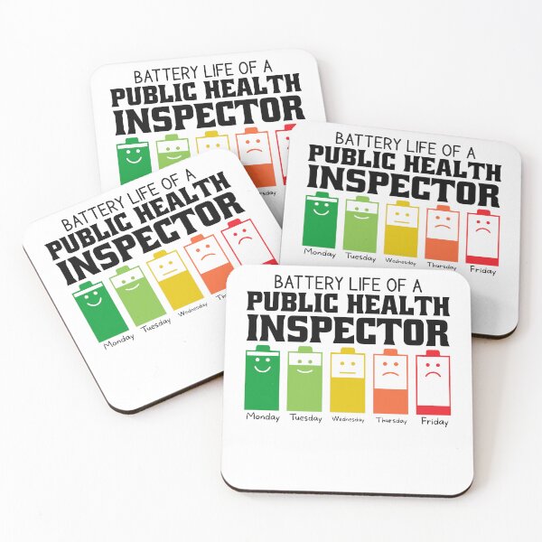 Item preview, Battery Life Of A Public Health Inspector designed and sold by wittyshop.
