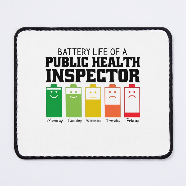 Item preview, Battery Life Of A Public Health Inspector designed and sold by wittyshop.
