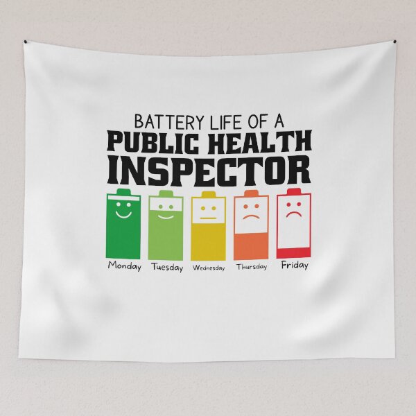 Item preview, Battery Life Of A Public Health Inspector designed and sold by wittyshop.