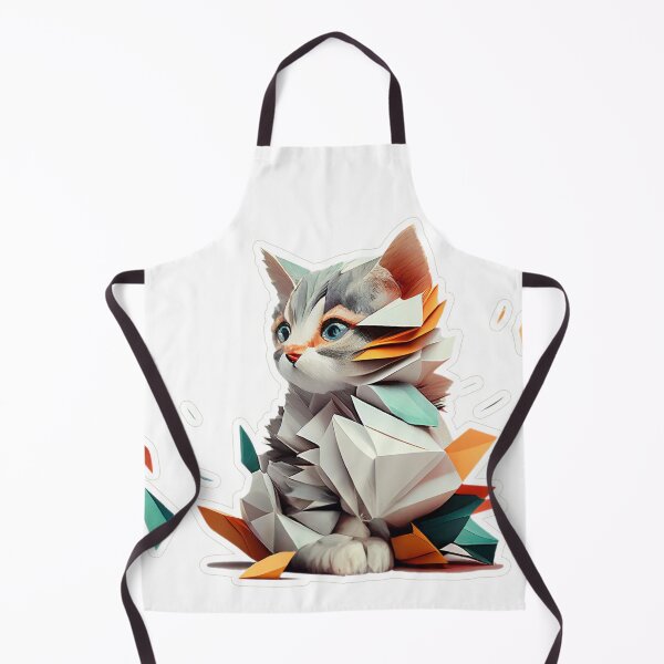 Item preview, 【Colorful Animal Series】Abstract Minimalist Cat Illustration with Colorful Fragments designed and sold by SML(Smiling Cool) PinkBubble.