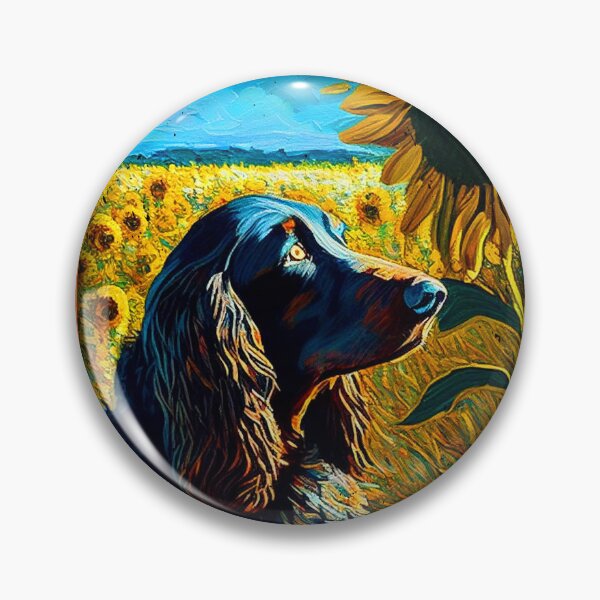 Item preview, German Longhaired Pointer Sunflower Painting Adorable Dog designed and sold by rafaeltto.