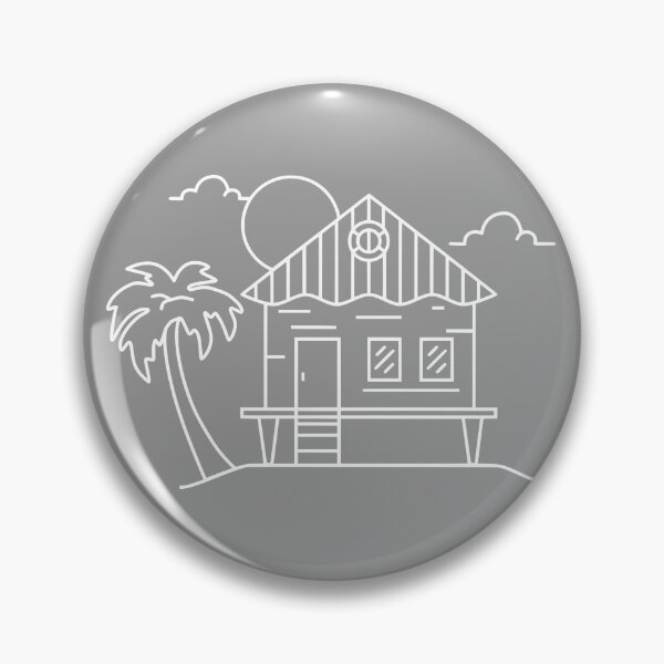 Item preview, Beachhouse Line Art White designed and sold by SundownDesigns.