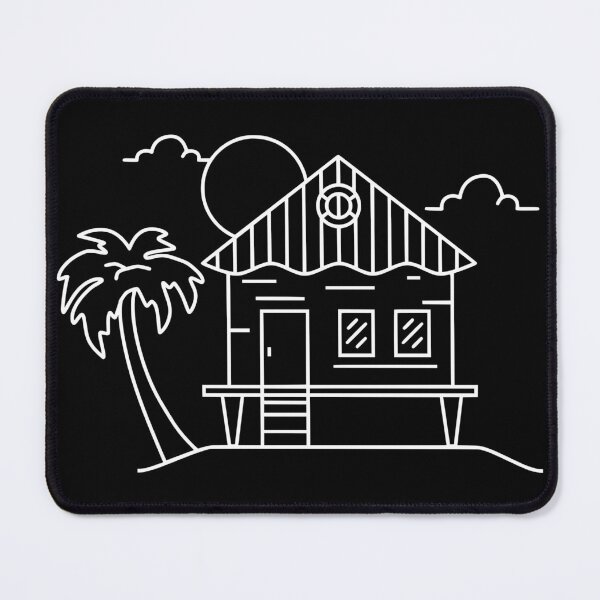 Item preview, Beachhouse Line Art White designed and sold by SundownDesigns.