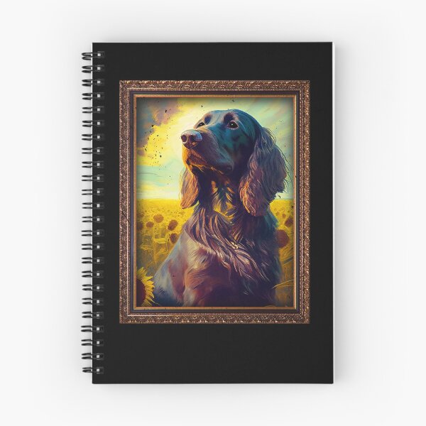 Item preview, German Longhaired Pointer Sunflower Painting Adorable Dog designed and sold by rafaeltto.