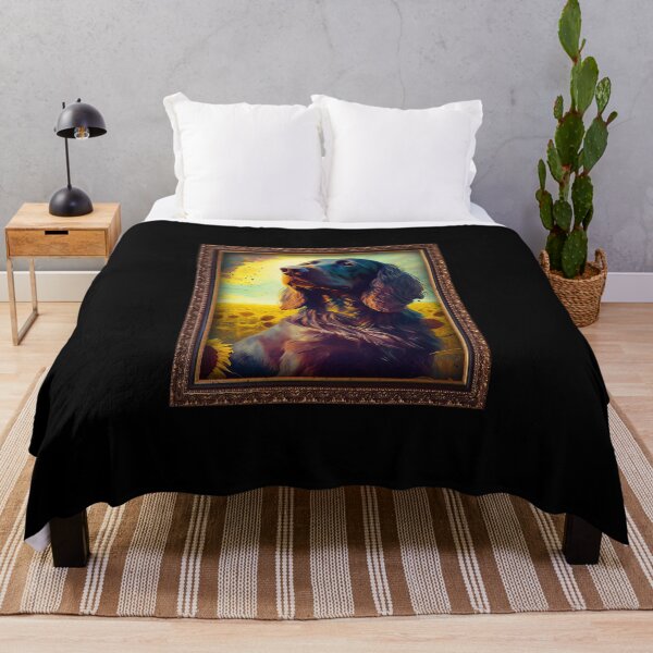 Item preview, German Longhaired Pointer Sunflower Painting Adorable Dog designed and sold by rafaeltto.