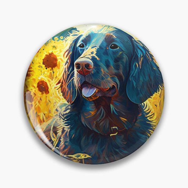 Item preview, German Longhaired Pointer Sunflower Painting Adorable Dog designed and sold by rafaeltto.