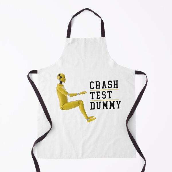 Item preview, Crash Test Dummy Yellow Crash Test Man Facing Side Way With White Text At Side designed and sold by activlifewear.