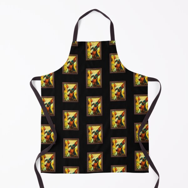 Item preview, German Pinscher Sunflower Painting Adorable Dog designed and sold by rafaeltto.