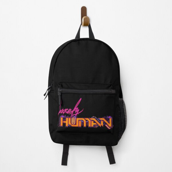 Item preview, Barely Human - Futurist Underground Dark Techno Cyberpunk Synthwave Phonk Cool Artistic Design #01 designed and sold by EC-store.
