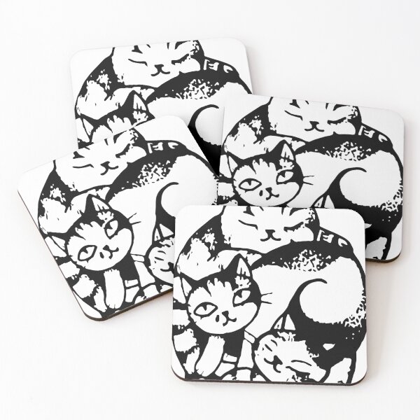 Item preview, Kawaii Cat Pile - funny cats designed and sold by Artocity99.