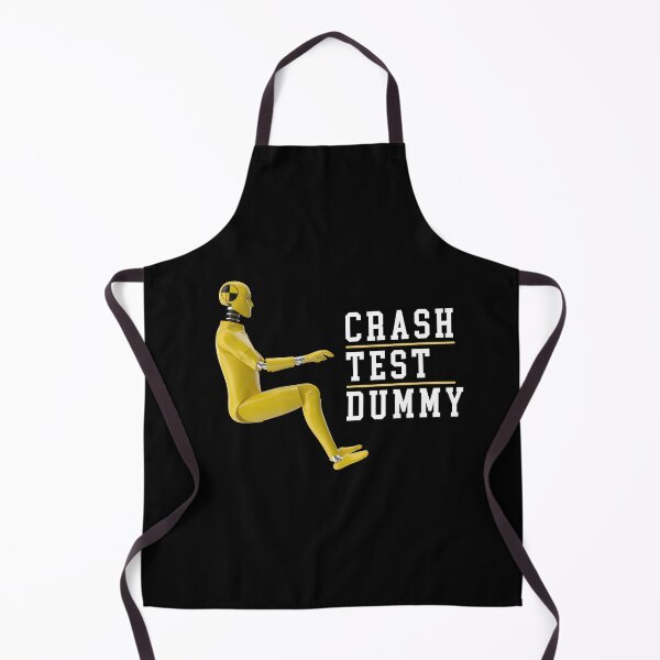 Item preview, Crash Test Dummy Yellow Crash Test Man Facing Side Way With White Text At Side designed and sold by activlifewear.