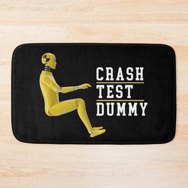 Item preview, Crash Test Dummy Yellow Crash Test Man Facing Side Way With White Text At Side designed and sold by activlifewear.