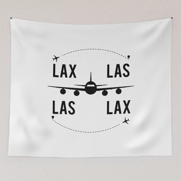 Item preview, LAX to LAS Airplane Travel Los Angeles to Las Vegas Airplane Flight designed and sold by VegasTravelShop.