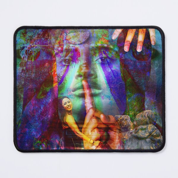 Item preview, "Shhhhh" Digital Collage Art designed and sold by Raven’s Wing Studio.