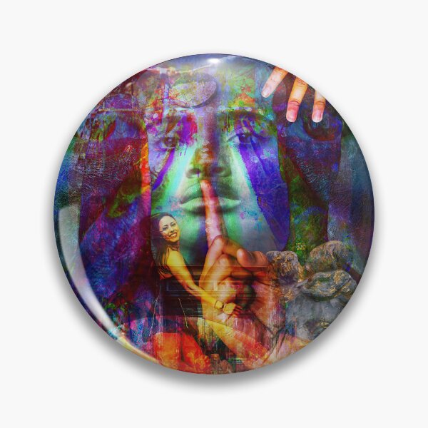 Item preview, "Shhhhh" Digital Collage Art designed and sold by Raven’s Wing Studio.