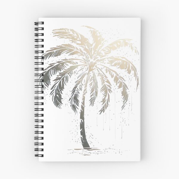Item preview, Palm Tree Gold Silver Color Mix Illustration designed and sold by ArtfulAmbitions.