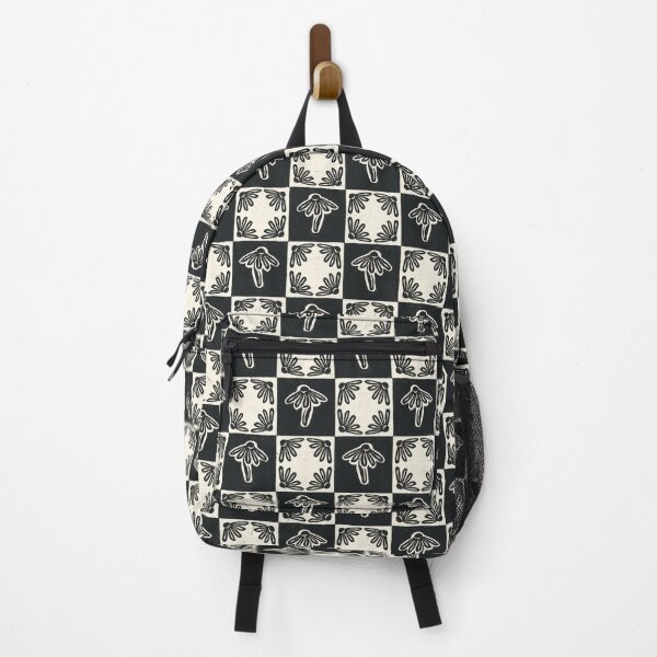 Item preview, Black and White Lacy Daisy Block Print Check designed and sold by Erinhoffmann.