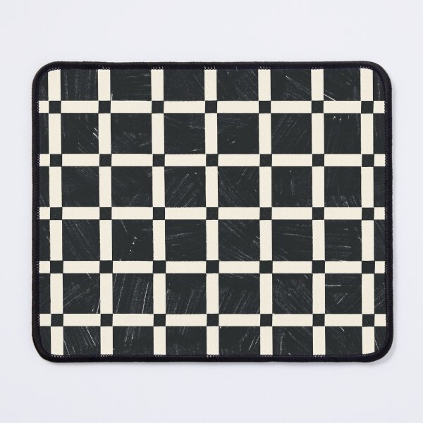 Artikelvorschau, Schwarz-Weiß-Gingham-Plaid entworfen und verkauft von Erinhoffmann.
