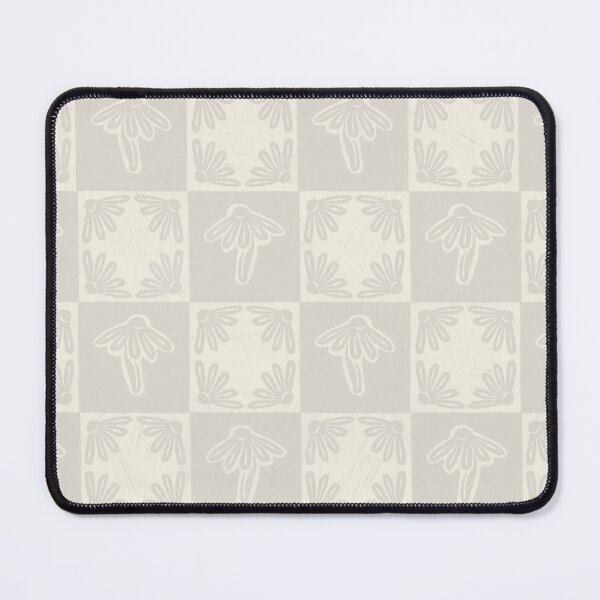 Artikelvorschau, Weiß auf Weiß Lacy Daisy Block Print Check entworfen und verkauft von Erinhoffmann.