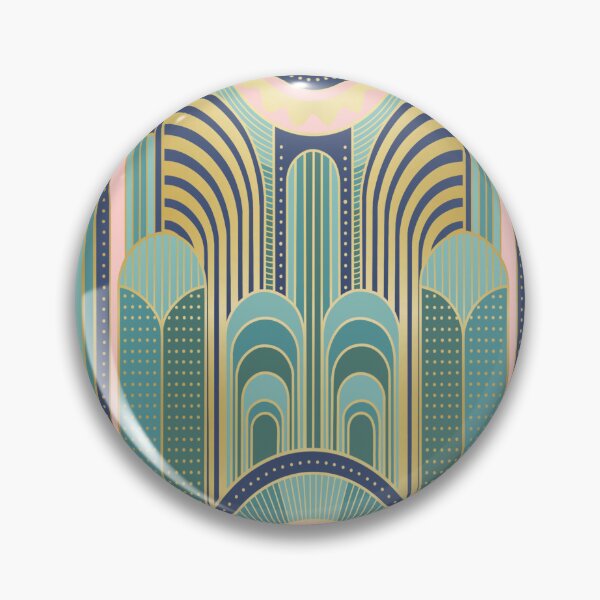 Item preview, Gold metallic art deco design designed and sold by MLD112.
