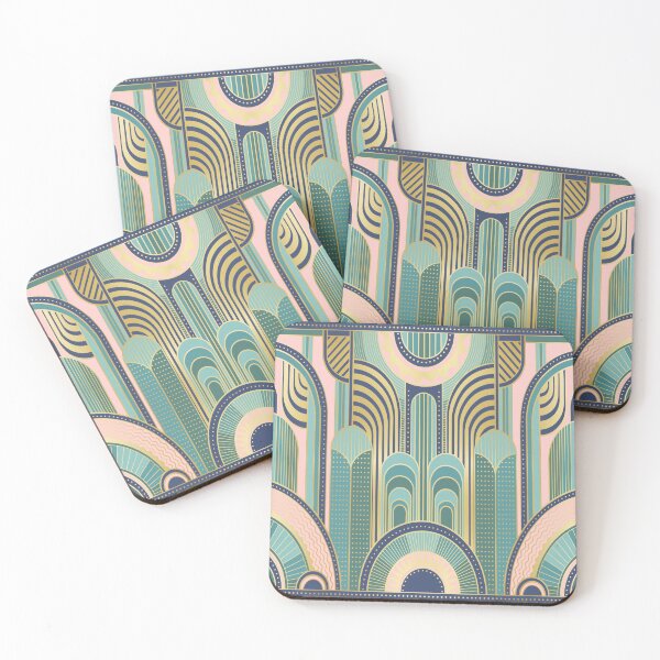 Item preview, Gold metallic art deco design designed and sold by MLD112.