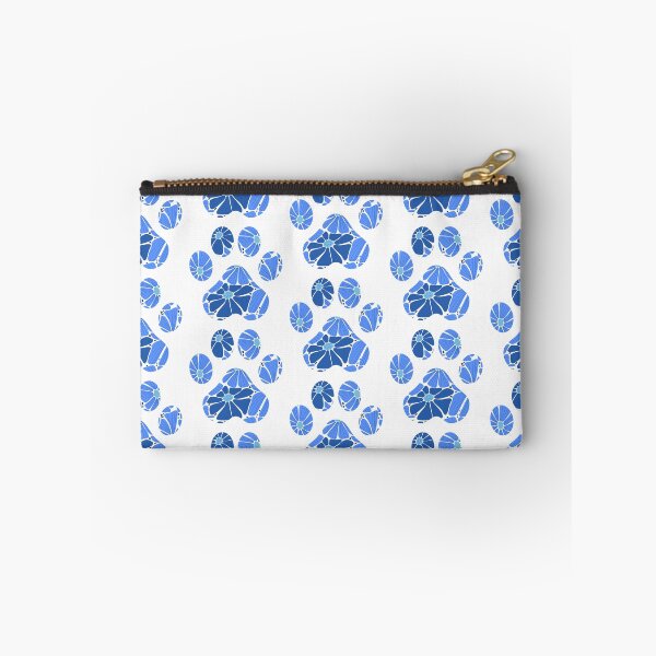 Item preview, Bright Blue Floral Paw Print designed and sold by annmariestowe.