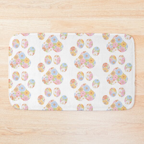 Item preview, 1970s Multicolor Floral Paw Print designed and sold by annmariestowe.