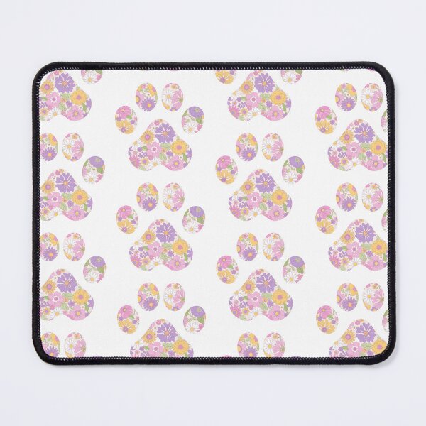 Item preview, 1970s Pink Floral Paw Print designed and sold by annmariestowe.