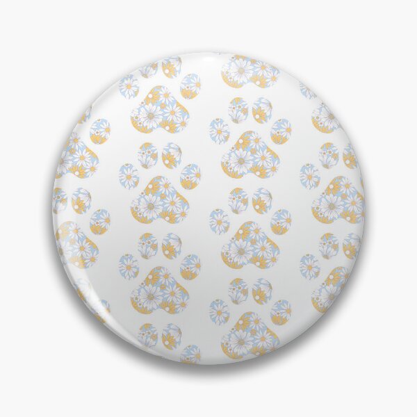 Item preview, 1970s Blue Floral Paw Print designed and sold by annmariestowe.