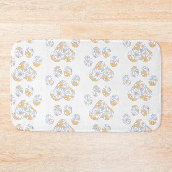 Item preview, 1970s Blue Floral Paw Print designed and sold by annmariestowe.