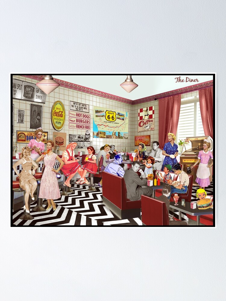 "The Diner" Poster by PrivateVices | Redbubble