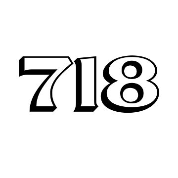 "718 Area Code - NYC" Greeting Card for Sale by whereabouts | Redbubble
