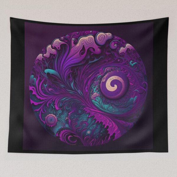 Artikelvorschau, Purple, Abstract Art in Psychedelic Colors entworfen und verkauft von WindCreation.