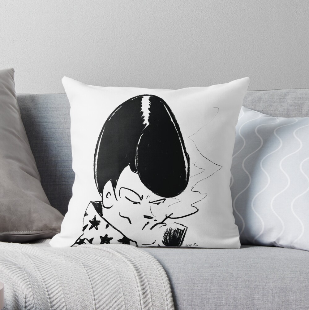Spanish Las Vegas Lounge Singer Throw Pillow