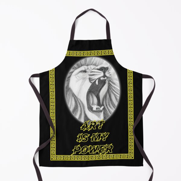 Item preview, 'Art is My Power' Roaring Lion - Artist Inspirational Quotes designed and sold by Ridiculam Toga.