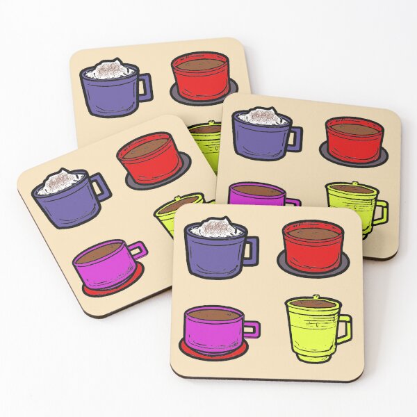 Item preview, Vibrant Mugs & Delicious Coffee designed and sold by Verbul.