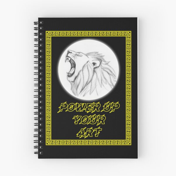 Item preview, 'Power Up Your Art' Roaring Lion - Artist Inspirational Quotes designed and sold by Ridiculam Toga.
