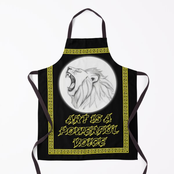 Item preview, 'Art Is a Powerful Voice' Roaring Lion - Artist Inspirational Quotes designed and sold by Ridiculam Toga.