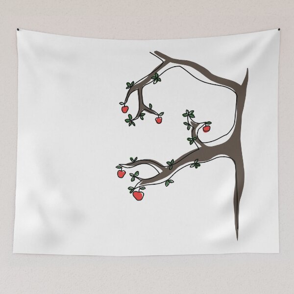 Item preview, Minimalist apple tree designed and sold by anycolorart.