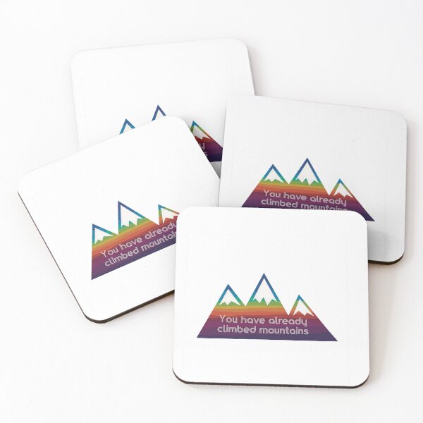 Item preview, You have already climbed mountains - rainbow colours designed and sold by Haiii-Designs.
