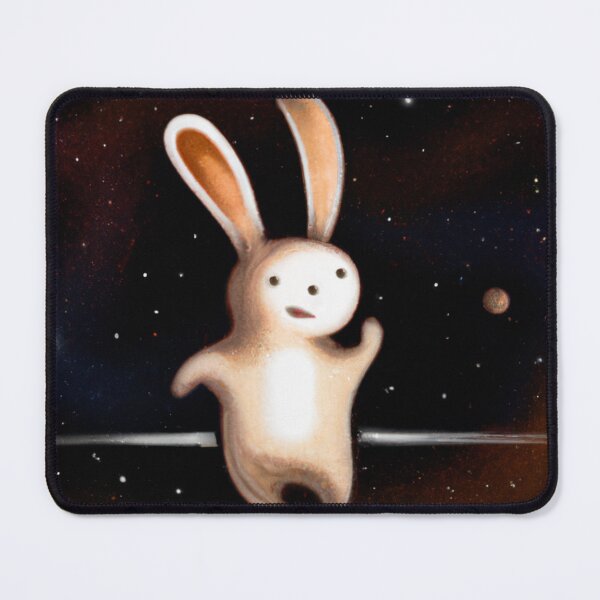 Item preview, Bunny in space-Edited AI generated art designed and sold by Frostp.
