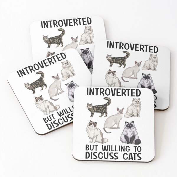 Item preview, Introverted But Willing To Discuss Cats designed and sold by kamrankhan.