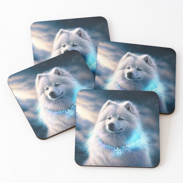 Item preview, Glowing Samoyed designed and sold by Nocturne  Paws.