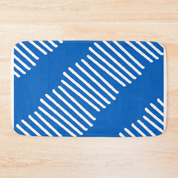 Item preview, Blue and white diagonal abstract lined pattern designed and sold by by-jwp.