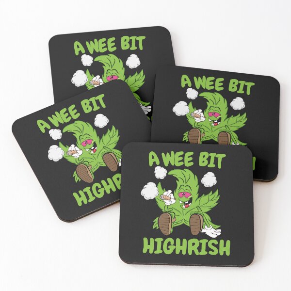Item preview, A Wee Bit Highrish Funny Weed Marijuana St Patricks Day designed and sold by TotalDesine.