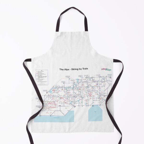Item preview, The Alps - Rail map designed and sold by 2theAlps.