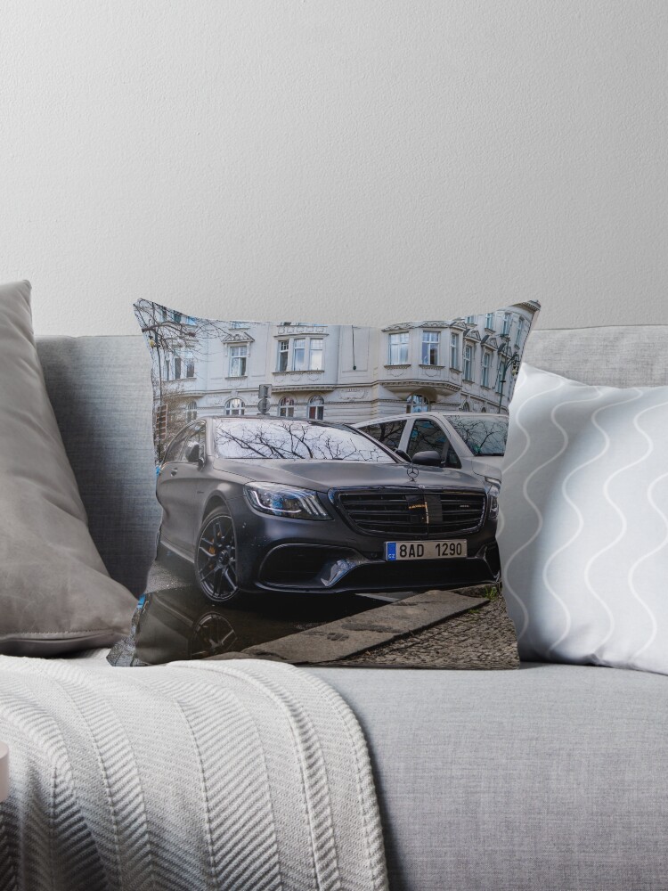 Mercedes S63 Pillow for Sale by VitaliiShop